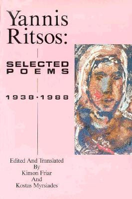 Yannis Ritsos: Selected Poems - BOA Editions, Ltd.